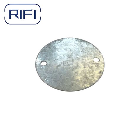 zinc circular waterproof 5 junction box cover 2482|round junction box covers.